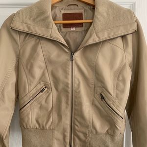 Tan Bomber Jacket